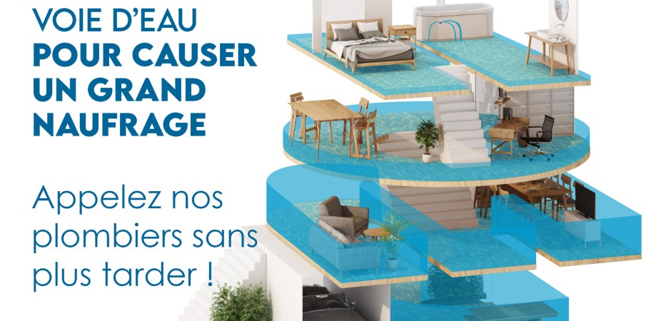 Il ne faut qu'une petite voie d'eau pour causer un grand naufrage Appelez nos plombiers sans plus tarder !