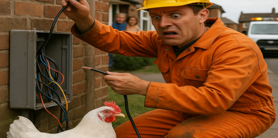 L’électricien qui a failli faire sauter tout un quartier à cause… d’une poule