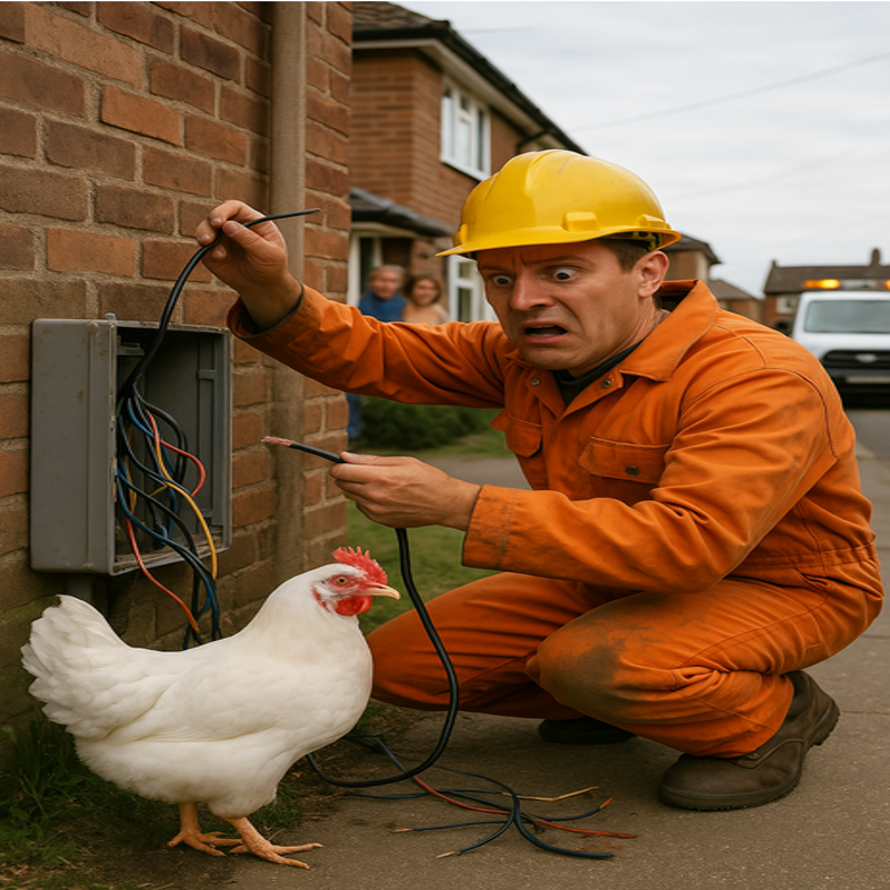 L’électricien qui a failli faire sauter tout un quartier à cause… d’une poule