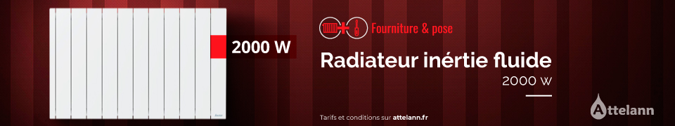 Radiateur fluide 2000W - 349€