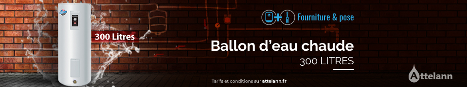 Ballon eau chaude 300L - 1080€