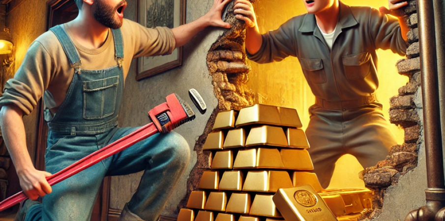 Les plombiers de l’or – Quand des artisans découvrent un trésor caché