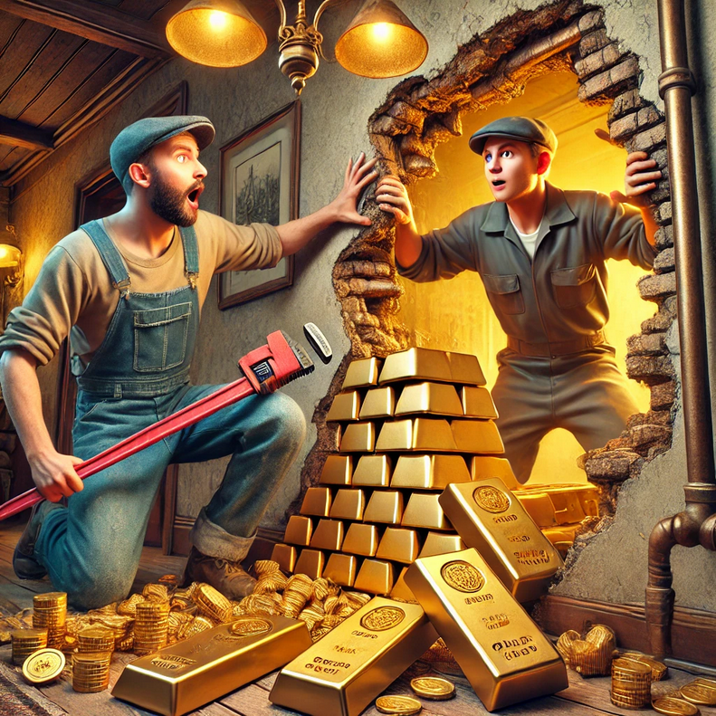Les plombiers de l’or – Quand des artisans découvrent un trésor caché