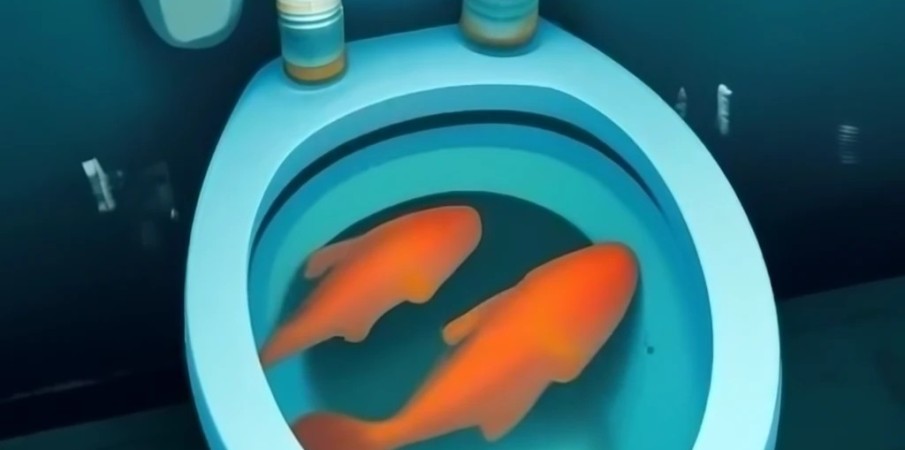 Le Plombier qui a trouvé un poisson dans les toilettes