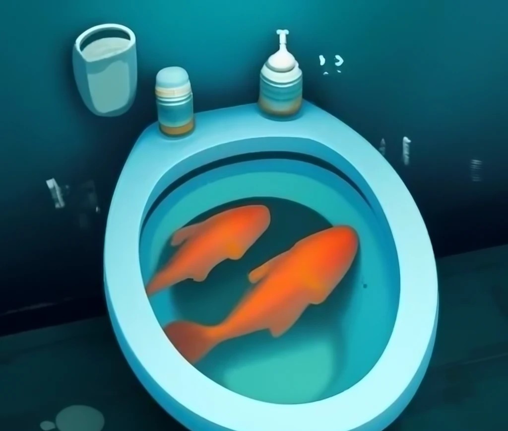 Le Plombier qui a trouvé un poisson dans les toilettes