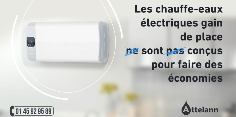 Les chauffe-eaux électriques gain de place sont conçus pour faire des économies