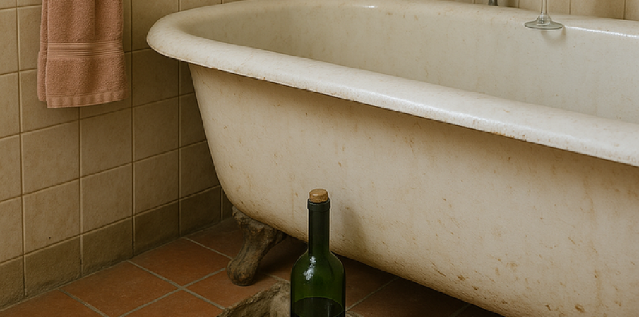 🛁 La surprise de la baignoire – L’histoire vraie du vin caché